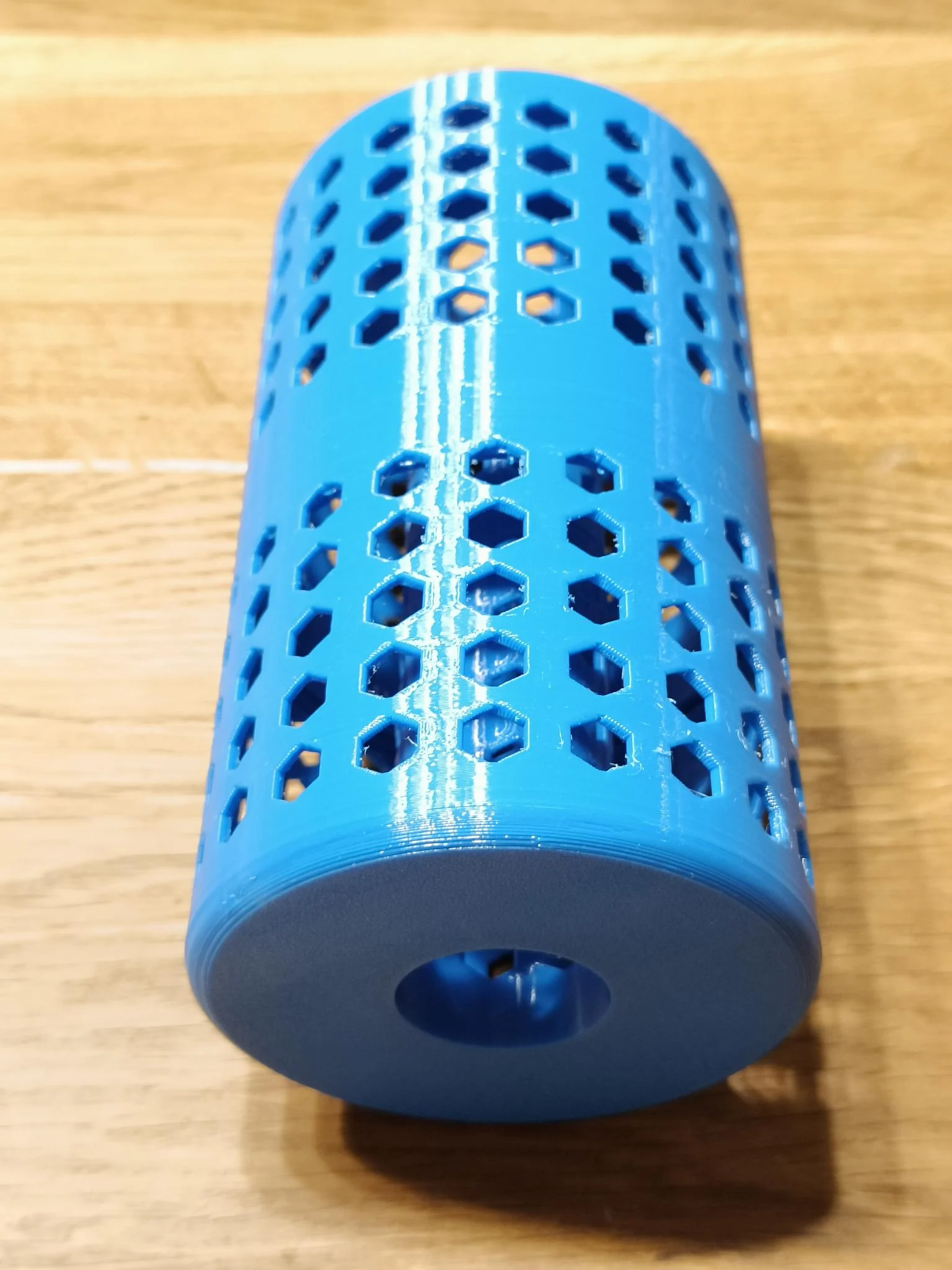 Skutečný modrý 3D tištěný prototyp pouzdra