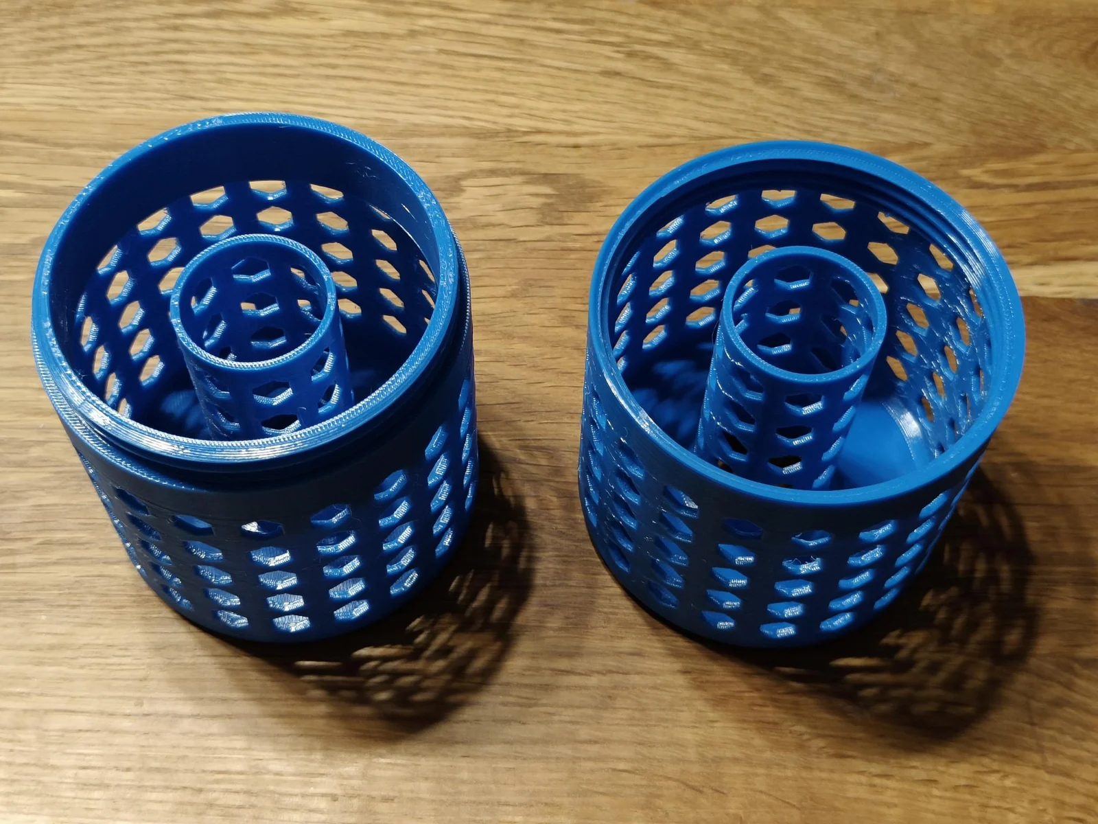 Skutečný otevřený prototyp pouzdra na filtrační kuličky